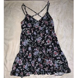 American Eagle Spaghetti Sundress Floral